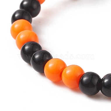 Bracelets extensibles en perles acryliques sur le thème d'halloween(BJEW-JB09193-01)-4