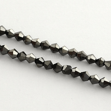 5mm Bicone Electroplate Glass Beads