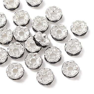 Abalorios de latón Diamante de imitación espaciador(RB-YW0001-05B-04S)-2