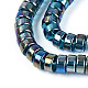 ab色のメッキ透明ガラスビーズストランド(GLAA-T026-4x8mm-T03)-3