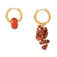 Natural Mixed Stone Bead Asymmetrical Earrings(EJEW-JE04353)-3