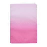 Two Tone Rectangle Plastic Zip Lock Gift Bags, Resealable Bags, Hot Pink, 18x12x0.014cm, Unilateral Thickness: 2.5 Mil(0.065mm)
(OPP-C003-01D-03)