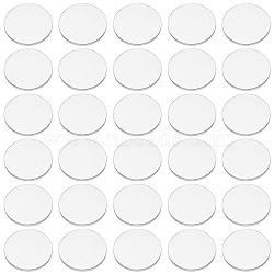 100Pcs Transparent Circle, Reusable Cake Boards for Display, Flat Round, Ghost White, 24.5x2mm(DIY-FG0003-42)