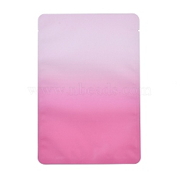 Two Tone Rectangle Plastic Zip Lock Gift Bags, Resealable Bags, Hot Pink, 18x12x0.014cm, Unilateral Thickness: 2.5 Mil(0.065mm)
(OPP-C003-01D-03)