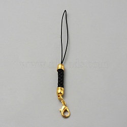 Alloy Mobile Straps, with Alloy Lobster Claw Clasps, Golden, 91mm(AJEW-WH0473-03G)