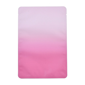 Two Tone Rectangle Plastic Zip Lock Gift Bags, Resealable Bags, Hot Pink, 18x12x0.014cm, Unilateral Thickness: 2.5 Mil(0.065mm)
