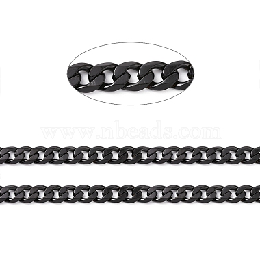 304 Stainless Steel Cuban Link Chains(CHS-L020-023EB)-4