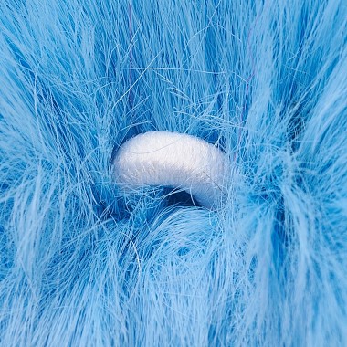 Handmade Faux Rabbit Fur Pom Pom Ball Covered Pendants(WOVE-F020-A)-3