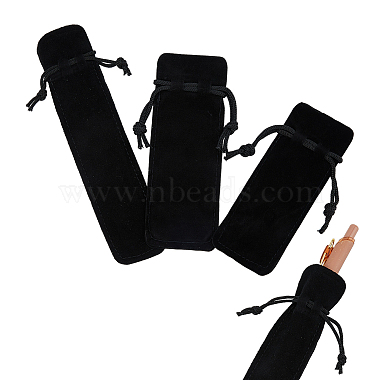 Black Rectangle Velvet Bags