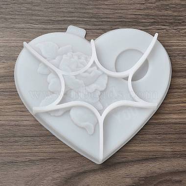 Heart Shaped with Rose Tealight Candle Holder Silicone Molds(SIL-Z018-02)-4