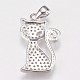 Pendentifs chaton en laiton micro pavé zircone cubique(ZIRC-E145-28P)-2