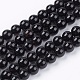 Natural Black Onyx Beads Strands(G-H1567-6MM)-1