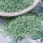 MIYUKI Delica Beads, Cylinder, Japanese Seed Beads, 11/0, (DB0828) Mint Green Silk Satin, 1.3x1.6mm, Hole: 0.8mm, about 100000pcs/500g(SEED-MY11-DB0828)