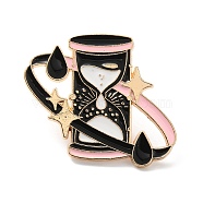 Magic Theme Enamel Pin, Golden Alloy Brooch for Backpack Clothes, Column, 32x37x1.5mm(JEWB-R016-01G)