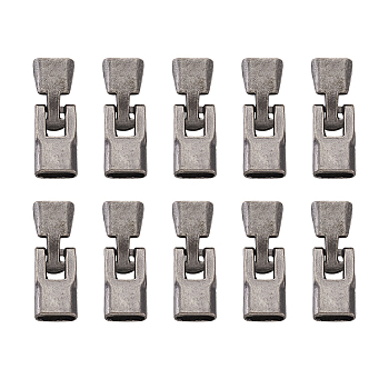 Alloy Snap Lock Clasps, Gunmetal, 34mm