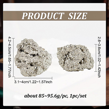 Nuggets Natural Pyrite Display Decorations(DJEW-WH0042-02)-2