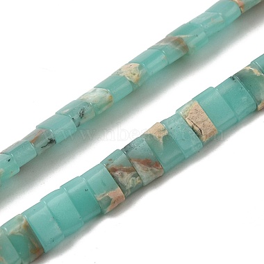 Pale Turquoise Rectangle Imperial Jasper Beads