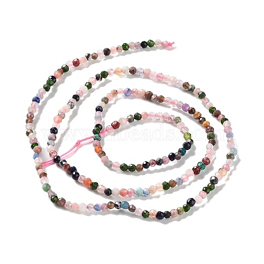 Natural Mixed Gemstone Beads Strands(G-F619-21-2mm)-5
