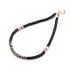 Handmade Polymer Clay Heishi Beads Beaded Necklaces(NJEW-JN02901)-2