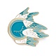 Ушко редкое/ре с крыльями эмалевая булавка(JEWB-A005-14-02)-1