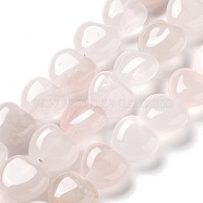 Natural Rose Quartz Beads Strands, Heart, 10x10x4.5~5mm, Hole: 0.7mm, about 20pcs/strand, 7.28''~7.48''(18.5~19cm)(G-P528-C04-01)