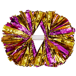 Plastic Cheerleading Pom Poms Cheerleading Hand Flowers, for Girls, Magenta, 340x70x50mm(AJEW-WH20010-90C)