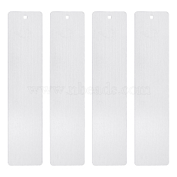 Stainless Steel Brushed Blank Bookmarks, with Chinese Knot Tassel Pendant Decoration, Stainless Steel Color, 254mm(AJEW-UN0001-002)
