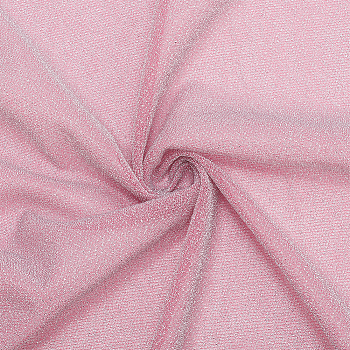 Polyester Spandex Stretch Fabric, for DIY Christmas Crafting and Clothing, Deep Pink, 200x150x0.04cm