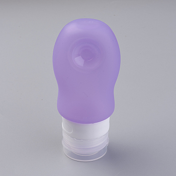 Creative Portable Silicone Points Bottling, Shower Shampoo Cosmetic Emulsion Storage Bottle, Lilac, 109x49mm, Capacity: about 60ml