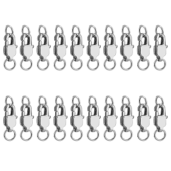 DICOSMETIC 20Pcs Stainless Steel Lobster Claw Clasps, for Jewelry Making, Stainless Steel Color, 15mm