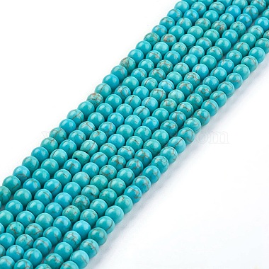 Chapelets de perles en turquoise synthétique(G-E456-45A-4mm)-4