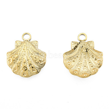 Real 18K Gold Plated Shell 304 Stainless Steel Pendants