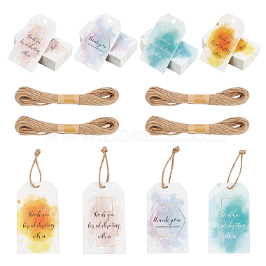 Mixed Color Word Paper Gift Tags