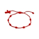 Bracelets de cheville tressés en fil de nylon réglable(AJEW-AN00313)-1