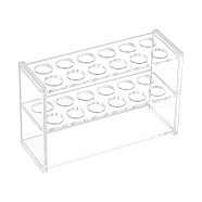 Glass Display Stands, Test Tube Display Stands, Lab Supplies, Clear, 47x140x89.5mm(ODIS-WH0026-18)