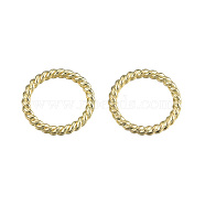 Alloy Linking Rings, Cadmium Free & Lead Free, Twisted Round Ring, Light Gold, 20x2.5mm, Inner Diameter: 15mm(PALLOY-T085-01LG)