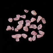 Natural Rose Quartz Chip Beads, No Hole/Undrilled, 5~10.5x5~7x2~4mm(G-M364-02B)