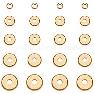 Brass Spacer Beads, Disc, Golden, 7.4x7.2x1.7cm, 250pcs/box(KK-PH0035-39G)