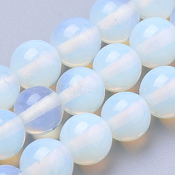 Opalite Beads Strands, Round, 4mm, Hole: 1mm, about 90pcs/strand, 15.7 inch(X-G-S259-48-4mm)