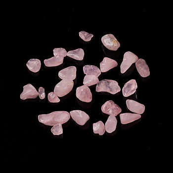 Natural Rose Quartz Chip Beads, No Hole/Undrilled, 5~10.5x5~7x2~4mm