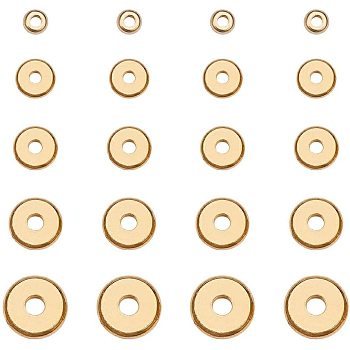 Brass Spacer Beads, Disc, Golden, 7.4x7.2x1.7cm, 250pcs/box