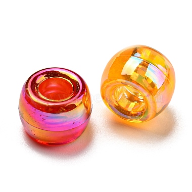 Transparent Acrylic AB Colors European Beads(KY-T025-02-I)-3