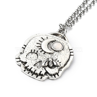Clear Moon Rhinestone Necklaces