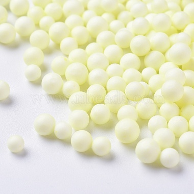 Small Foam Balls, Round, DIY Craft for Home, School Craft Project, Yellow,  3.5~6mm, 7000pcs/bag
