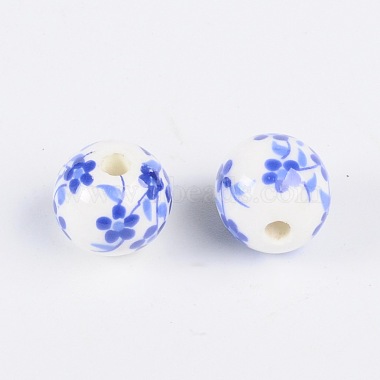 Handmade Printed Porcelain Beads(CF189Y)-2