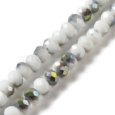 Chapelets de perles en rondelles facettées en verre électrolytique(EGLA-D020-8x5mm-M3)-4