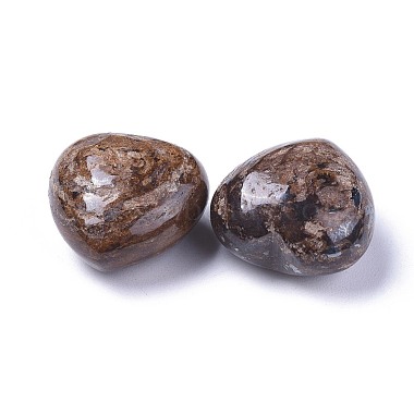 натуральный бронзит сердце любовь камень(G-F659-B09)-2