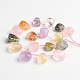 Brins de perles de pierres précieuses mélangées naturelles en forme de larme(G-D771-11)-1