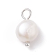 Natural Cultured Freshwater Pearl Charms(X-PALLOY-JF01099-03)-2