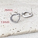 Platinum Brass Stud Earrings Findings(PW-WG56141-01)-1